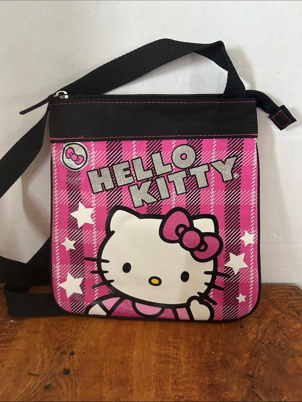 Hello Kitty 2012 Pink and Black Kids Shoulder Bag